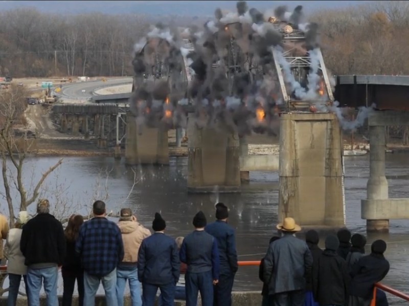 Old Champ Clark Bridge&nbsp;Demolition